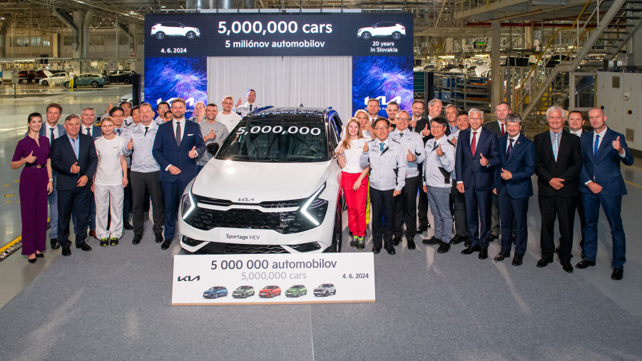 Kia Slovakia supera los cinco millones de unidades producidas